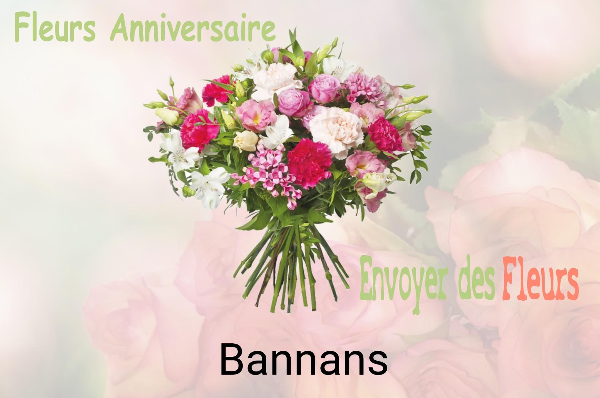 Bouquet de fleurs d’anniversaire livré à Bannans